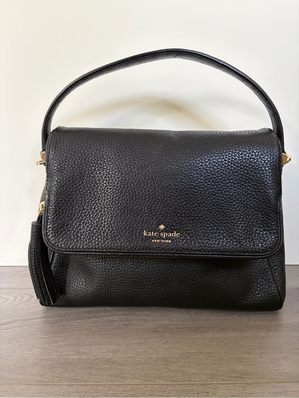 Kate Spade Chester Street Miri Black Pebbled Leather Bag